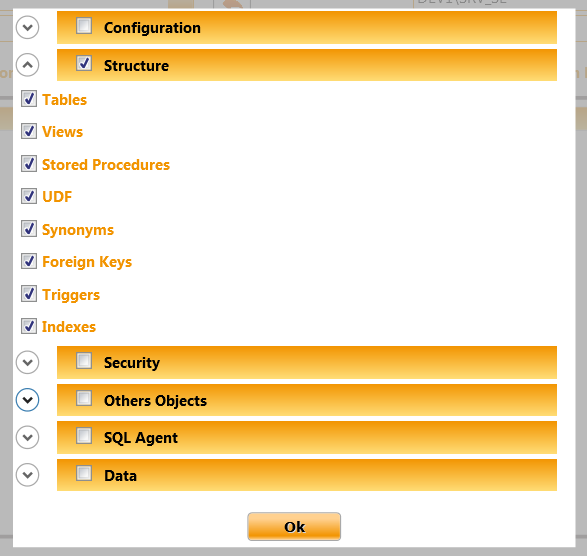 DB Compare Configuration