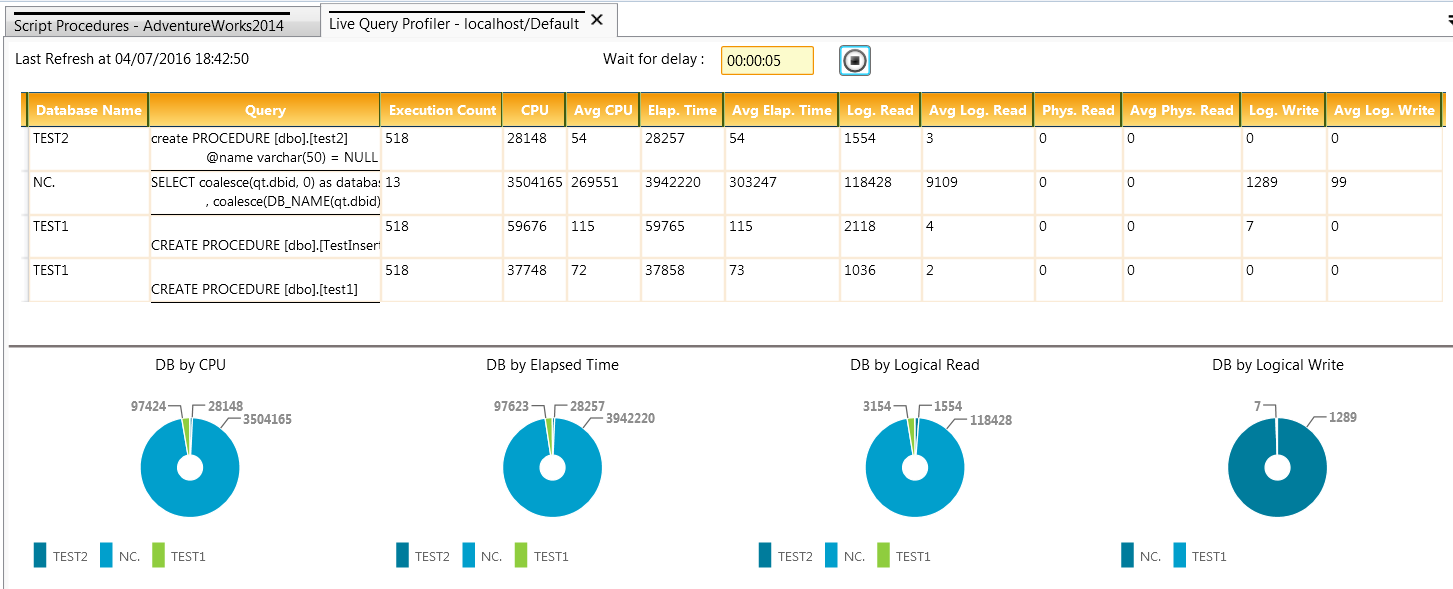 Live Query Profiler