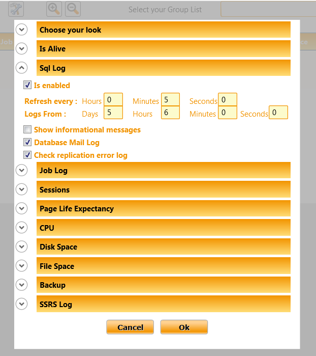 Replication configuration