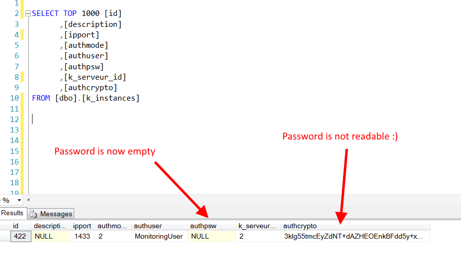 Password encryption