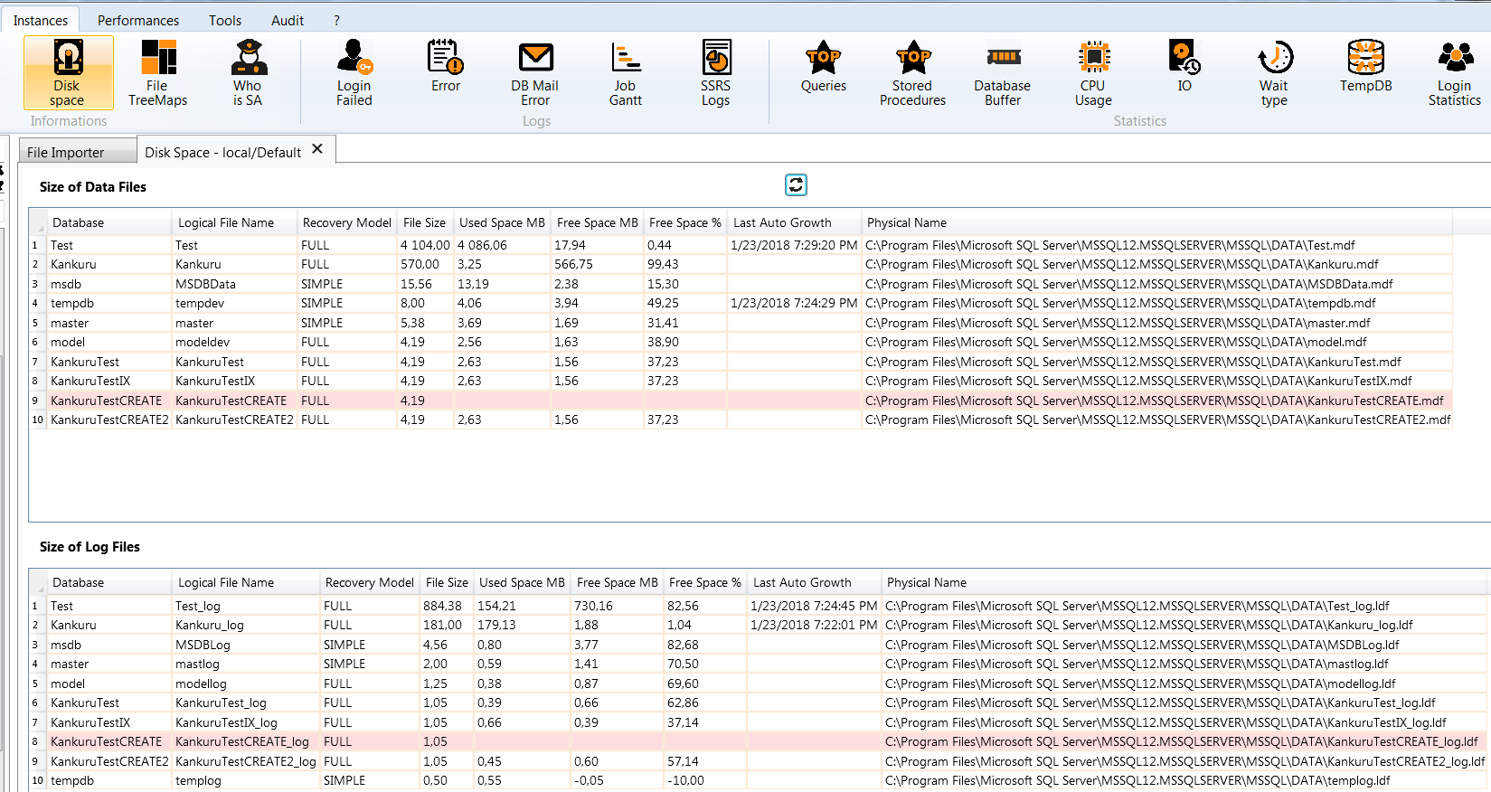 disk space